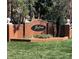 Foxfield brick community sign with manicured lawn at 224 Alexandria Dr, Mooresville, NC 28115