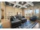 Bright, open living space with large windows showcasing outdoor views, comfortable seating, and stylish decor at 226 Hermance Ln, Mooresville, NC 28117
