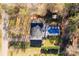 Overhead shot of a home highlighting the backyard pool, manicured yard, privacy hedges and proximity to other homes at 363 Arrowood Ave, Lancaster, SC 29720
