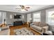 Comfortable living room with hardwood floors and neutral-toned walls at 363 Arrowood Ave, Lancaster, SC 29720