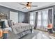 A bedroom showcasing a comfortable bed, natural light, and tasteful decor at 704 N Main Ave, Newton, NC 28658