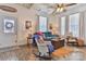 Inviting living room with hardwood floors, coffered ceiling, and plenty of seating at 704 N Main Ave, Newton, NC 28658