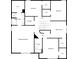 Second floor floorplan showing the bedrooms, bathrooms, laundry and walk in closets at 9037 Pembroke Ct, Fort Mill, SC 29707