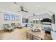 Spacious recreation room with exercise equipment and comfortable seating area at 101 S Shore Dr, Belmont, NC 28012