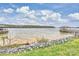 A lakefront view featuring docks and serene water, enhanced by a rocky shoreline at 101 S Shore Dr, Belmont, NC 28012