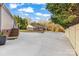 Spacious backyard with an expansive parking area at 126 Goat Trl, China Grove, NC 28023
