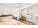 Cozy bedroom with a comfortable bed, charming desk, and bright window at 126 Goat Trl, China Grove, NC 28023