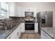 Modern kitchen with granite countertops, stainless appliances, and ample lighting at 1305 Price Ave, Kannapolis, NC 28081
