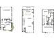 Detailed floor plan showcasing the layout with garage, kitchen, dining, and bedrooms at 1417 Lithium Ln, Charlotte, NC 28211