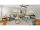 Inviting living room with hardwood floors, a fireplace, and comfortable seating at 1644 Morningside Dr, Charlotte, NC 28205