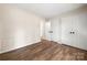 Bedroom featuring vinyl flooring and a large closet at 205 King David Ln, Gastonia, NC 28056