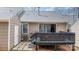 Back deck features slider access to the home, and is complimented by a walkway at 413 19Th Avenue Ne Ct, Hickory, NC 28601