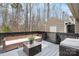 Spacious back deck offers serene views and comfortable outdoor seating, perfect for relaxing at 413 19Th Avenue Ne Ct, Hickory, NC 28601
