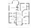 Detailed floorplan showcasing the layout of the primary bedroom, bedrooms, bathrooms, and closet spaces at 6916 Sardis Green Ct, Charlotte, NC 28270