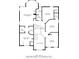 Detailed floorplan showcasing the layout of the primary bedroom, bedrooms, bathrooms, and closet spaces at 6916 Sardis Green Ct, Charlotte, NC 28270