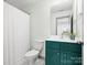 Well-lit bathroom with modern fixtures and a shower/tub combo at 8260 Waxhaw Hwy, Waxhaw, NC 28173