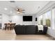 Bright living room with large windows, dining area, and modern decor at 8260 Waxhaw Hwy, Waxhaw, NC 28173