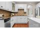 Kitchen area featuring beautiful cabinets, granite countertops and stainless steel appliances at 1119 Lytton Ln, Matthews, NC 28104