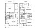 Pinot floor plan showing layouts of 1st and 2nd floors at 19728-A School St, Cornelius, NC 28031