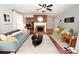 Spacious living room featuring a decorative fireplace and comfortable seating at 2010 Simmons St, Gaston, NC 28052