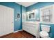 Stylish bathroom with dual sink vanity, modern fixtures, and great lighting at 230 Valley View Dr, Clover, SC 29710