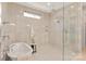 Bathroom boasts a soaking tub, large shower, and luxurious finishes at 2924 Springs Dr, Charlotte, NC 28226