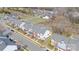 Overhead view of a street in the neighborhood, showcasing the neatly arranged townhomes at 4221 Coulter Xing, Charlotte, NC 28213