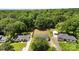 An aerial view of homes with a lot of trees in the neighborhood at 1316 Fox Run Dr, Charlotte, NC 28212
