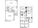 Detailed floor plan showcasing the layout of the home's first and second floors at 1439 Mammoth Rd, Hickory, NC 28602