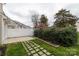 Fenced backyard with greenery and a concrete and paver patio at 187 Snead Rd, Fort Mill, SC 29715