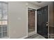 Cozy living room area featuring an access to a closed patio with brick accents at 2013 Barkley Cir, Monroe, NC 28112