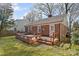 Charming backyard featuring a wooden deck perfect for outdoor living and entertaining with fenced-in yard at 2309 Shenandoah Ave, Charlotte, NC 28205