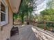 Relaxing deck with black metal railing, offering a tranquil outdoor space at 4216 Maureen Dr, Charlotte, NC 28205