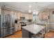 Modern kitchen features stainless steel appliances, granite countertops, and a central island at 4436 Roberta Rd, Concord, NC 28027