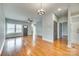 Large living room showcasing hardwood floors and natural light throughout the space at 7 Private St, York, SC 29745