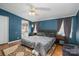 Comfortable primary bedroom featuring soft lighting, and stylish decor at 114 Tr Foster Rd, Kings Mountain, NC 28086