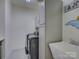 Well-equipped laundry room with modern appliances, ample storage, and a convenient utility sink at 14230 Morningate St, Huntersville, NC 28078