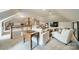 Open-concept living room features vaulted ceilings, comfortable seating, natural light, and modern decor at 1801 Maryland Ave, Charlotte, NC 28209