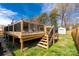 The deck has stairs leading to the backyard at 1812 Rosewell Dr, Rock Hill, SC 29732