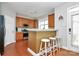 Bright kitchen with a breakfast bar and stainless steel appliances at 18710 Coverdale Ct, Cornelius, NC 28031