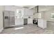 Spacious kitchen featuring modern appliances, crisp white cabinetry, and stylish backsplash at 244 N Race St, Statesville, NC 28677