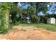 View of the backyard featuring large trees and a shed, awaiting your personal touch at 341 Bynum Ave, Rock Hill, SC 29732