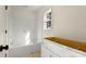 Bright bathroom featuring a white bathtub, window, and white vanity awaiting your personal touch at 341 Bynum Ave, Rock Hill, SC 29732