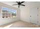 Bedroom with a ceiling fan and a large window providing natural light at 341 Bynum Ave, Rock Hill, SC 29732