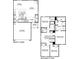 Detailed floor plan showcasing the layout of the home's two stories at 3736 13Th Ne St, Hickory, NC 28601