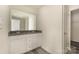 Bathroom featuring a double sink vanity with granite countertops and modern fixtures at 418 Wintergreen Ct, Kings Mountain, NC 28086
