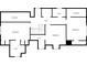 Second floor plan displays the bedroom layout, bathrooms, walk-in closet and hall at 600 S Central Ave, Belmont, NC 28012