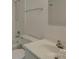White bathroom with a tub/shower combination and white vanity at 961 Sardis Cove Dr, Charlotte, NC 28270