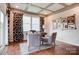 Stylish office with decorative trey ceiling, windows, and ample space for productivity at 1018 Heritage Pointe # 302, Indian Trail, NC 28079
