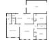 Detailed floor plan showcasing the layout, including the kitchen, living room, and bedrooms at 1313 Ridgewood Dr, Concord, NC 28027